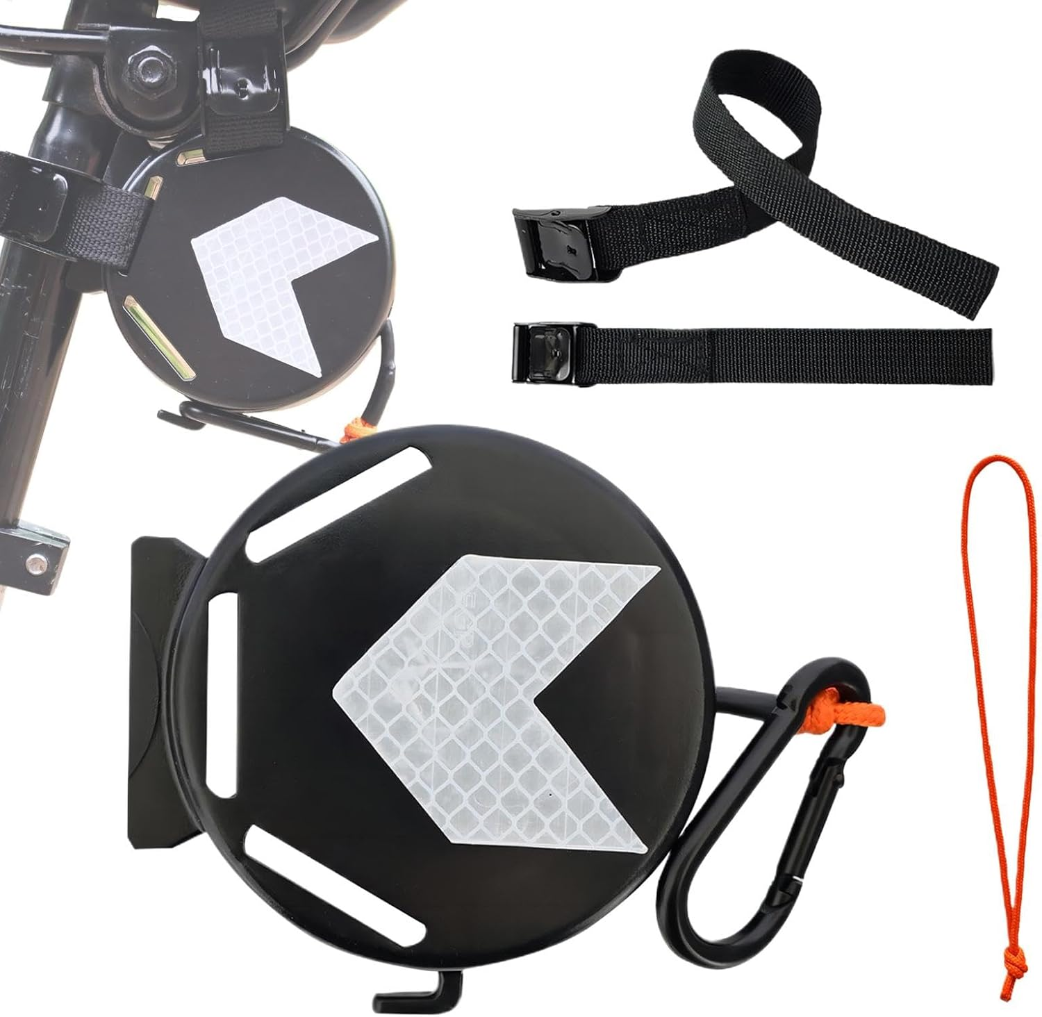 Vgvgaj Cycle Towing Strap | Riding Parent-Child Pull Traction Rope with Carabiner - Trailer Attachment String for Mountain, Folding Cycle image number 2