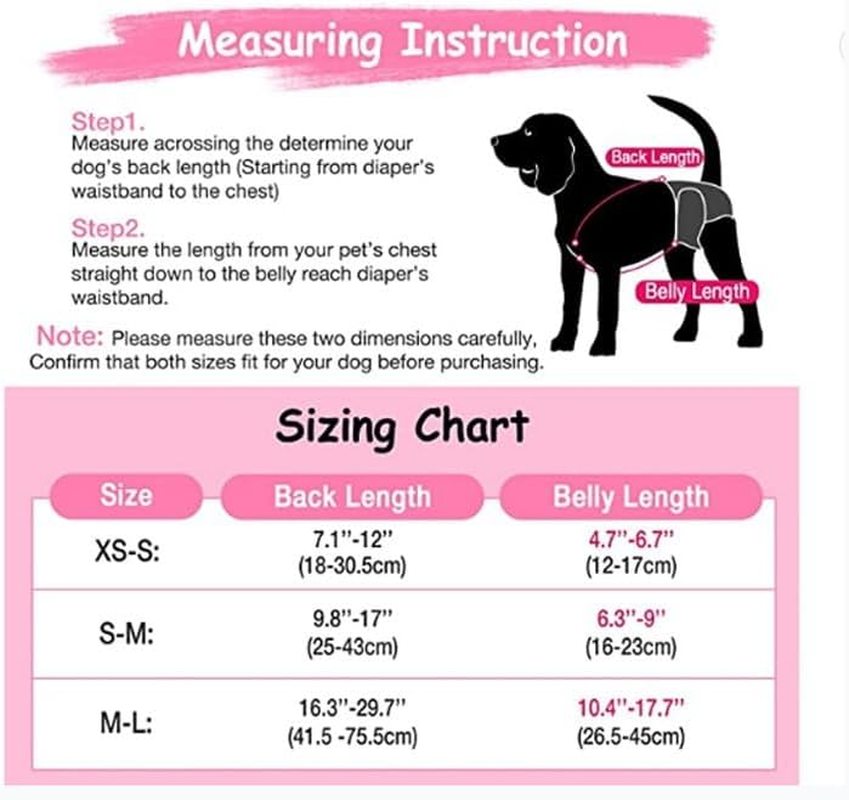 2Pcs Dog Diaper Suspenders for Diapers Adjustable Dog Suspenders Diaper Keeper Suspenders Dog Diaper Suspenders for Dog Diapers Skirts Dresses Pants Clothes (Style 1, M, Count, 1) image number 4