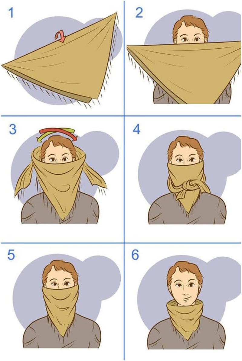 WOLMIK 100% Cotton Military Shemagh Tactical Desert Keffiyeh Head Neck Scarf Wrap image number 3