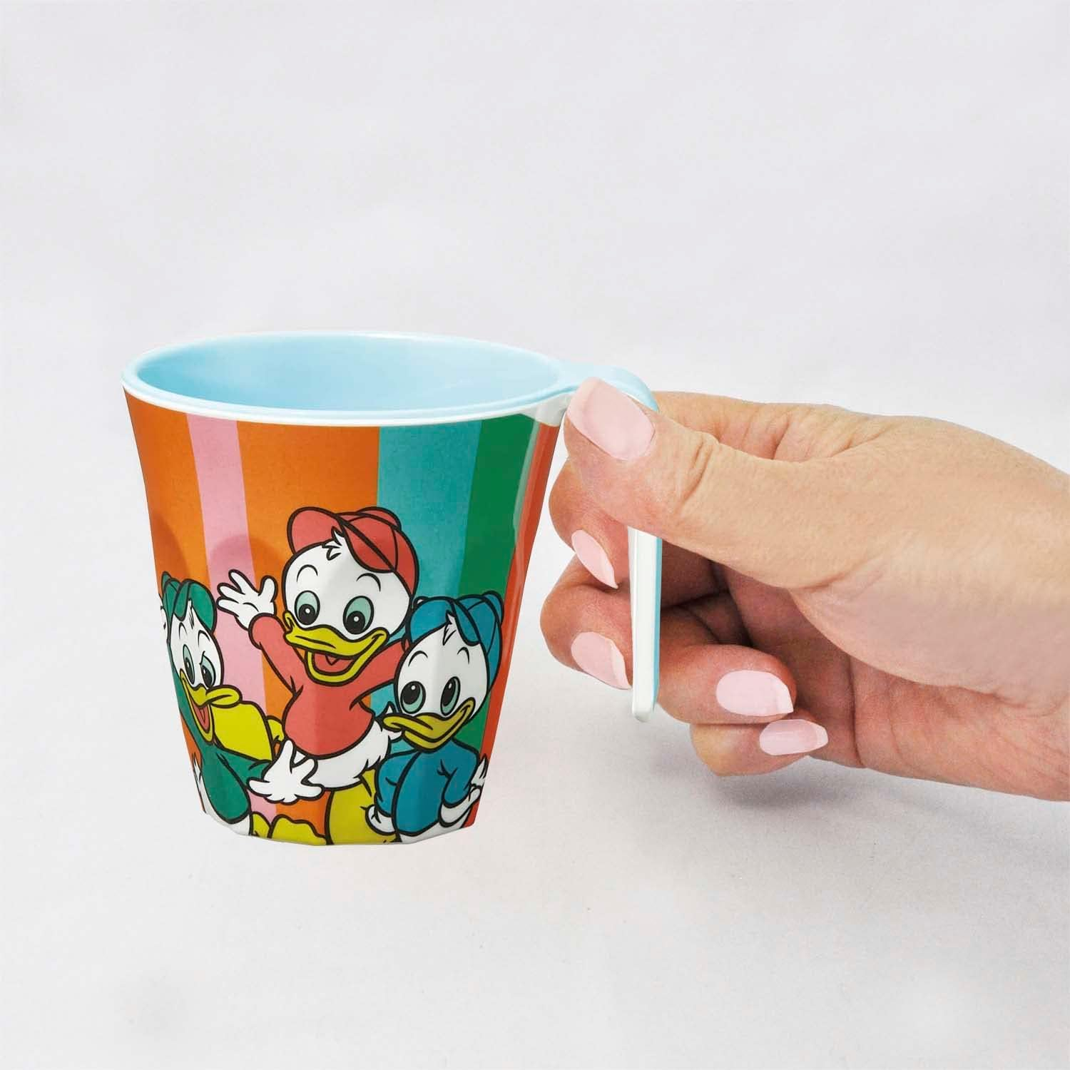 Skater MTH3-A Melamine Tumbler with Handle, 10.1 Fl Oz (300 Ml), Disney Retro Huey image number 6