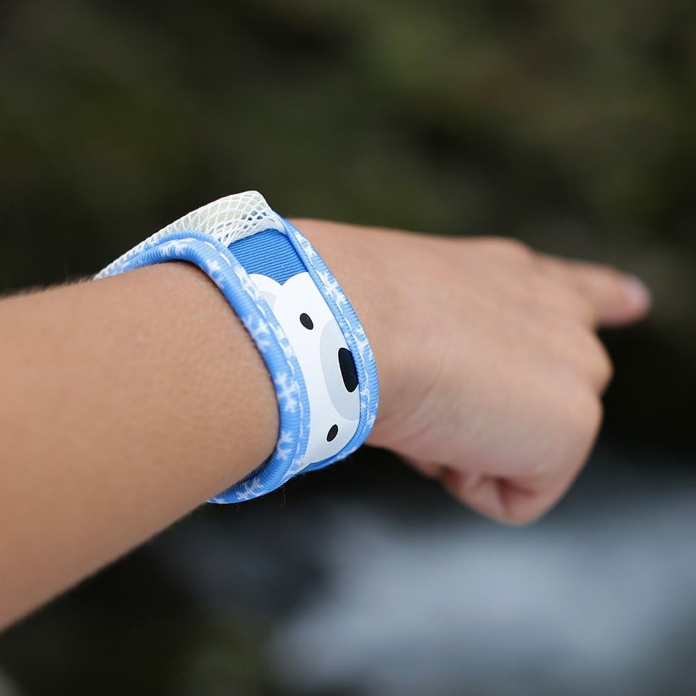 PARAKITO Mosquito Band Kids - Mozzie Bands Kids - W/Natural Essential Oils, No DEET, No Alcohol, Waterproof, from 3+ Years. 30 Days Protection, 15 Days per Pellet, 2 Pellets per Pack (Polar Bear) - Dinosaur image number 2
