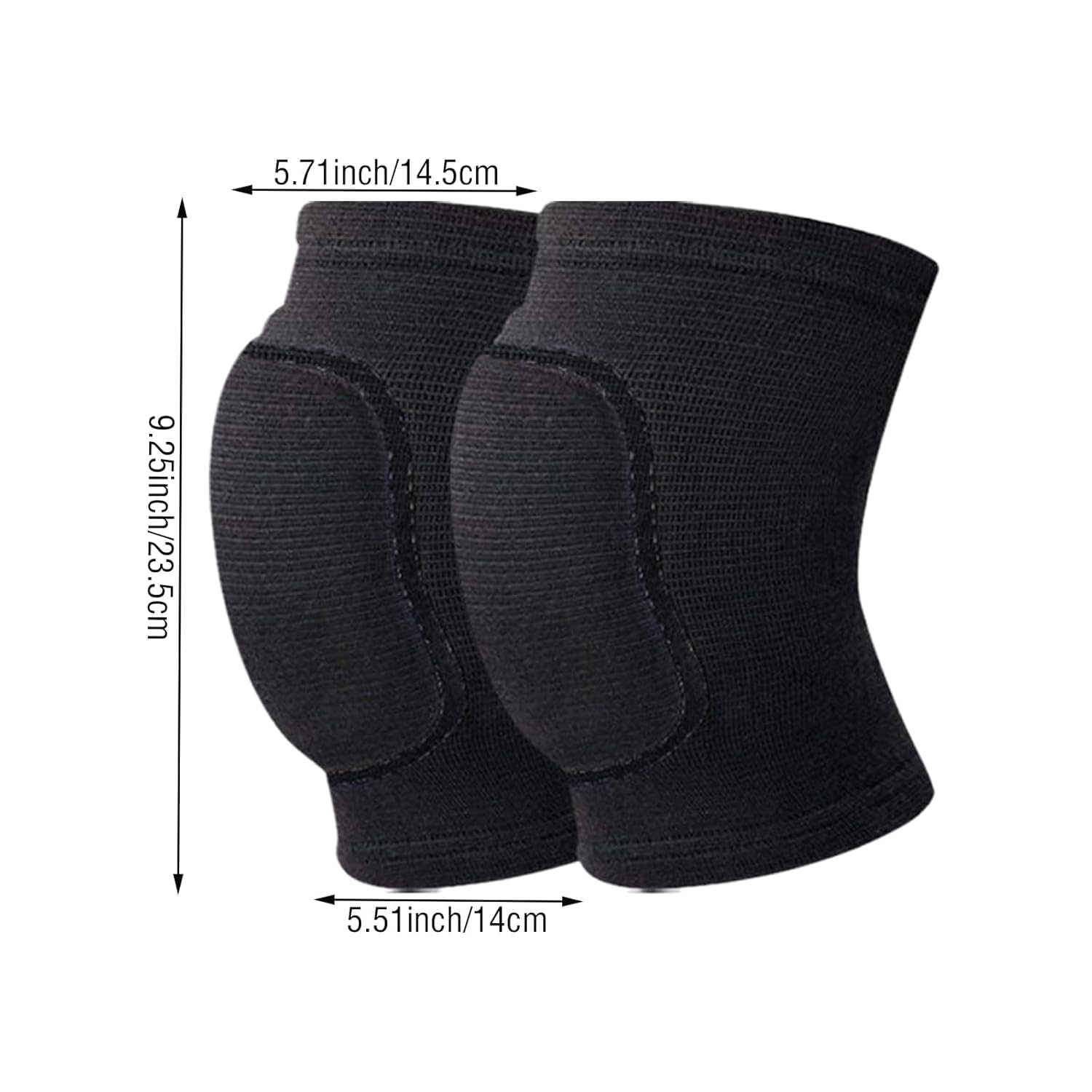 HENWUBEI 1 Pair of Men'S and Women'S Volleyball Dance Knee Pads， Protective Yoga Pilates Brace Supports with Soft Sponge, Soft Breathable Football Sport Exercise Knee Protector， Cycling ，Climbing image number 1