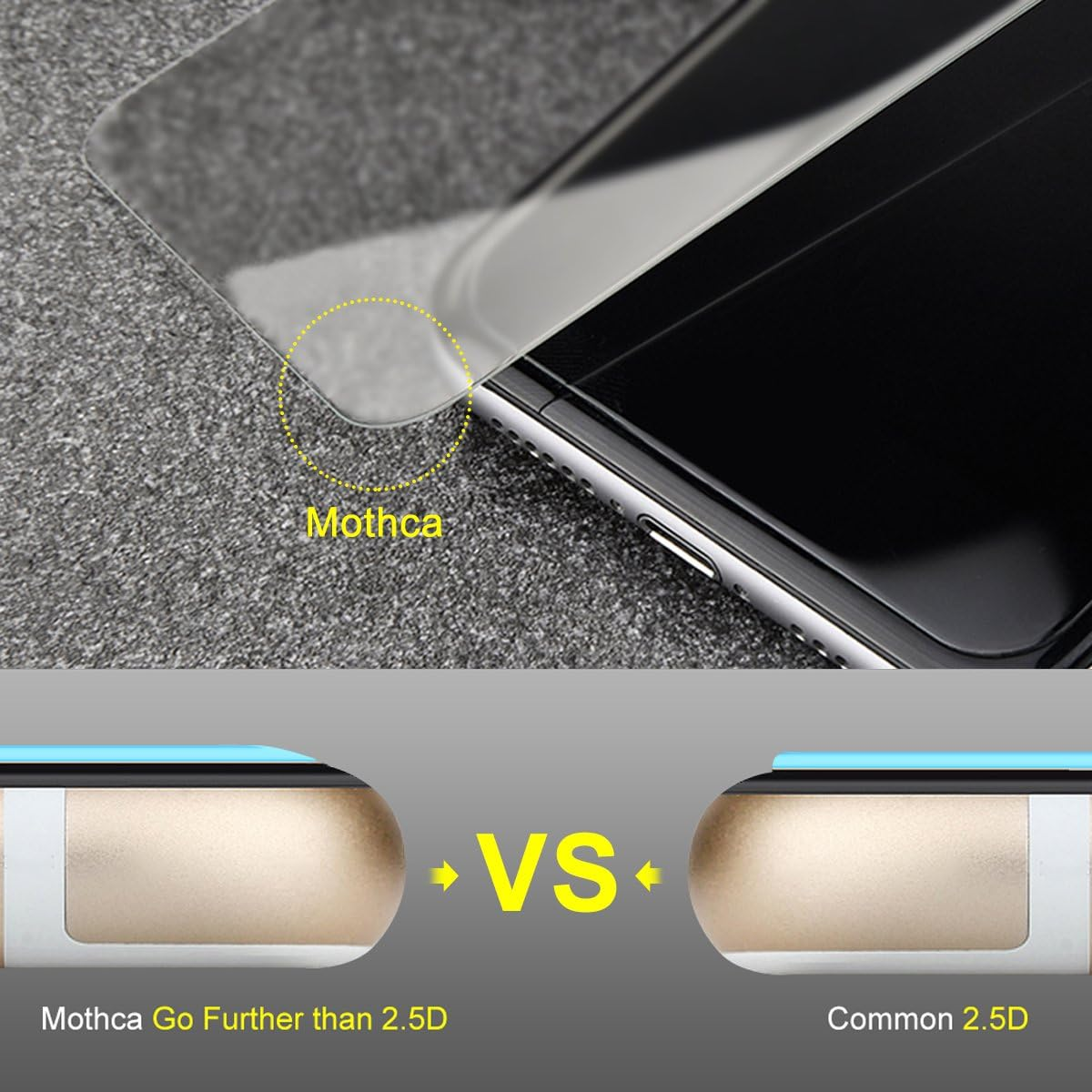 Mothca Matte Glass Screen Protector for Iphone Xr/Iphone 11 [6.1-Inch] Anti-Glare & Anti-Fingerprint, 9H Hardness Tempered Glass Film, Case Friendly Easy Installation Bubble Free - Smooth as Silk image number 2