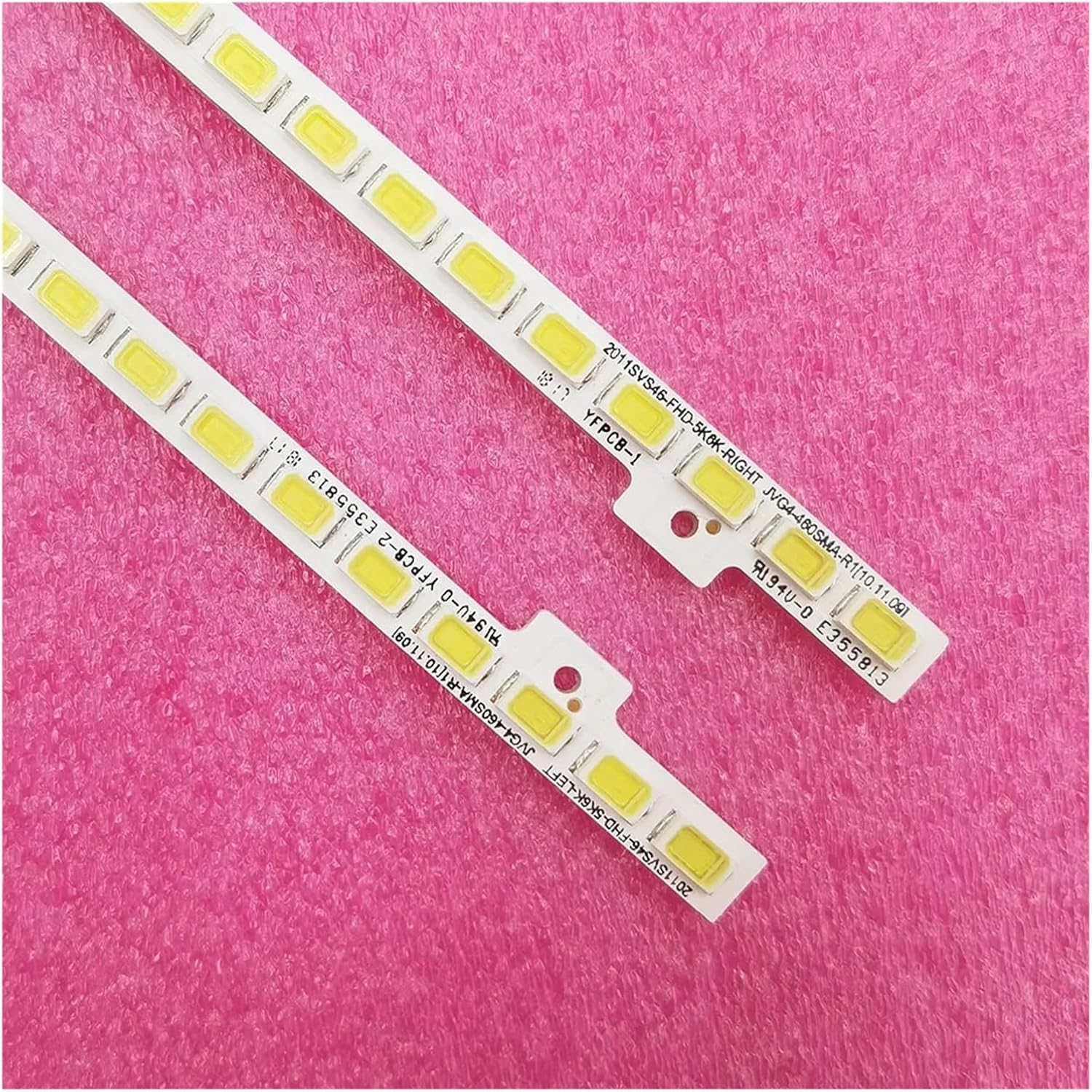 2 PCS LED Strip for Sam-Sung 46"TV UA46D5000 2011SVS46 5K6K H1B-1CH BN64-01644A LTJ460HN01-H JVG4-460SMA-R1 UE46D5000 image number 1