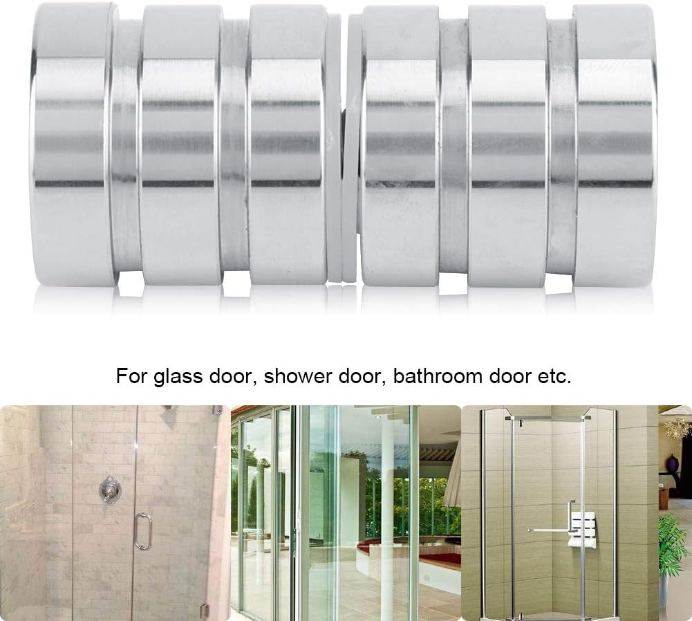 Shower Glass Door Knob Stainless Steel Bathroom round Back-To-Back Handle Pull Hardware image number 5