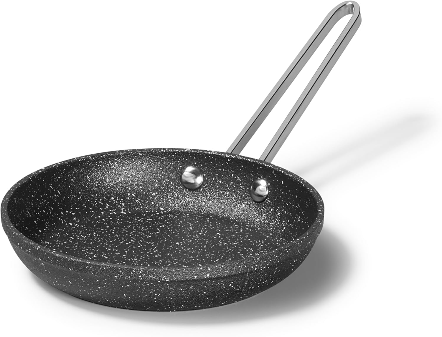 Starfrit the Rock Personal Fry Pan with Stainless Steel Handle, 6.0", Dark Gray image number 5