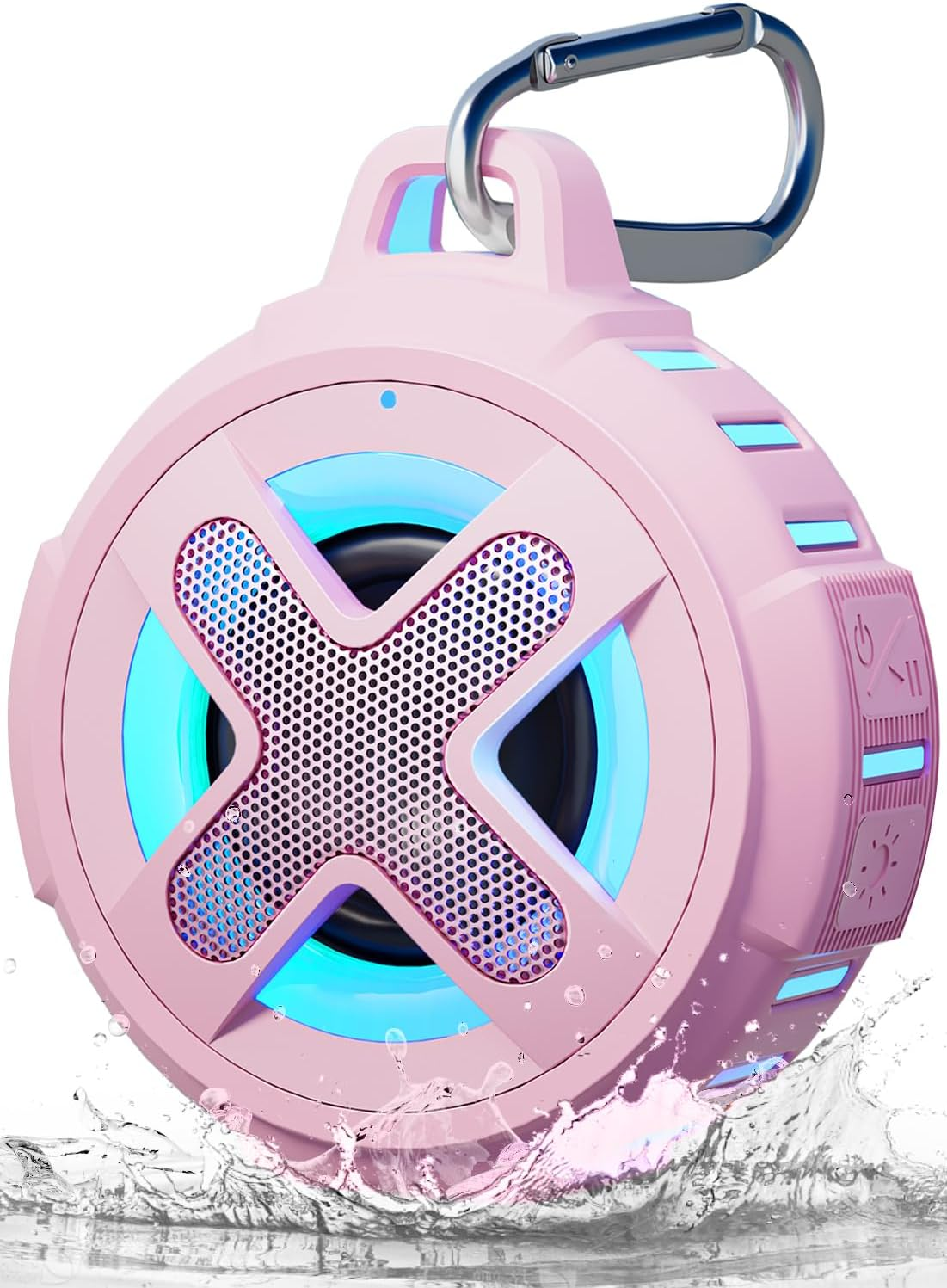 Xleader Portable Bluetooth Shower Speaker Pink
