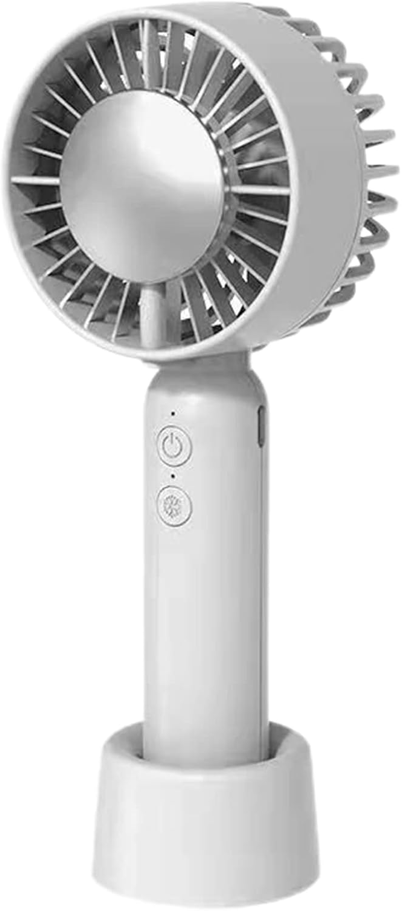 Mini Handheld Fan, Portable Makeup Eyelash Fan Rechargeable Personal Electric Small Fan Reusable Quiet Fan Durable Pocket Hand Fan for Outdoor Activities/562 (Color : White)