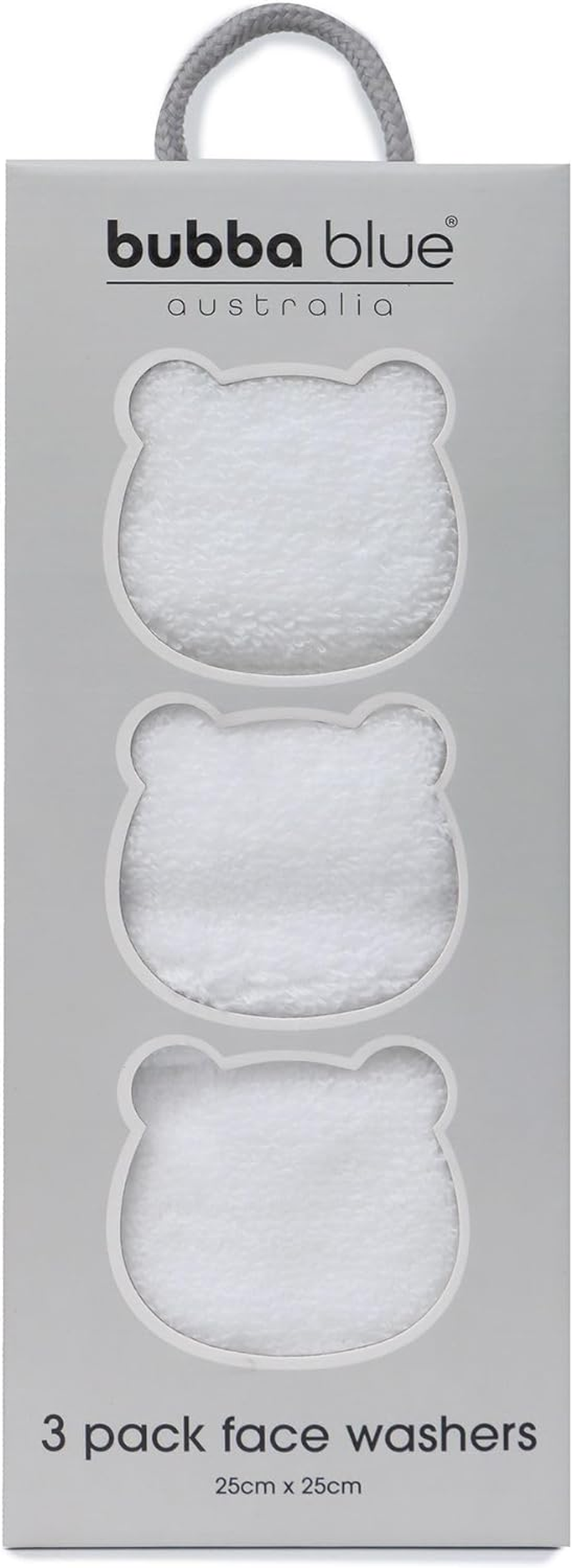 BUBBA BLUE Everyday Essentials 3 PK WASH Cloths White image number 1