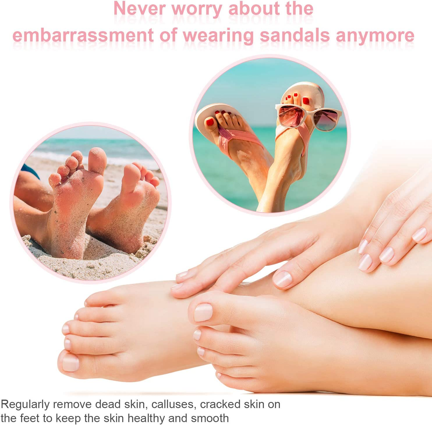 120 Pieces Replacement Sandpaper Discs for Electric Foot File Adjustable Speed Callus Remover Tool Sandpaper Pad Disks Replaceable for Men Women Dead Cracked Hard Skin image number 5