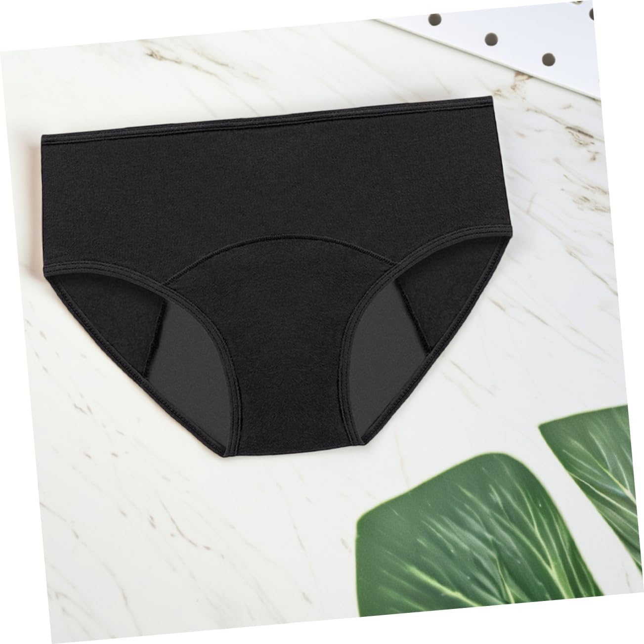 Outanaya 3Pcs Cotton Leakproof Menstrual Underwear Washable Period Panties High Absorbency Briefs for Women Postpartum Period Protection Confidence image number 6