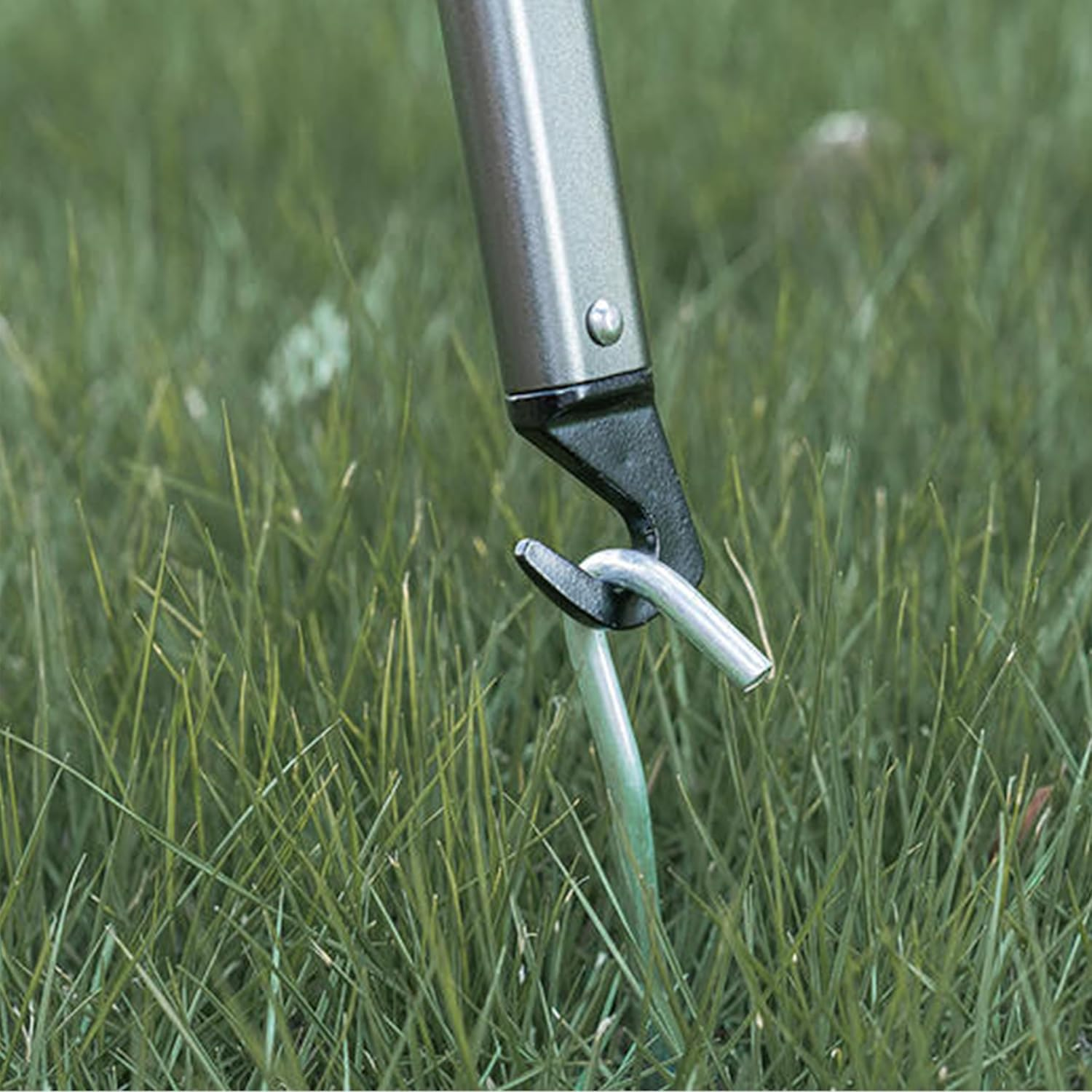 Wzenclave 20Pcs Heavy Duty Aluminium Tent Pegs, 7Inch Galvanized Metal Tent Stakes with Hook for Camping, Garden, Fence - Silver (Betterjonny) image number 4