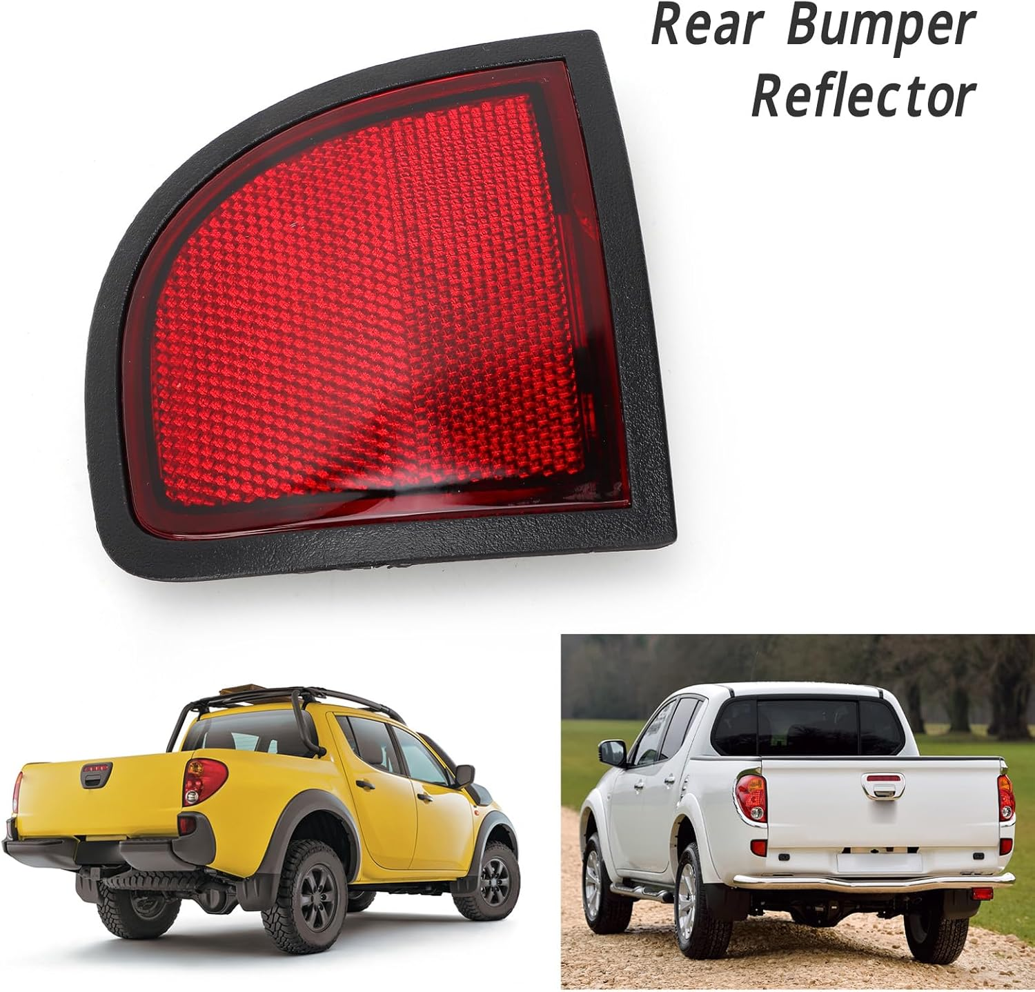 Rear Bumper Reflector Red Bumper Tail Side Reflector Panel for L200 Triton (Right 8355A016)