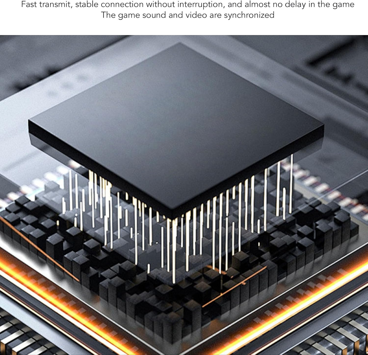 Diyeeni Earbuds, Noise Cancelling Wireless Earbuds with Dual Mic, 5.4 Chip Digital Display for Game Sound Visual Synchronization image number 6