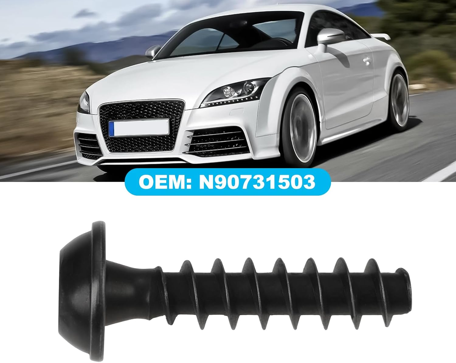 LT Easiyl 5Pcs ECU Chamber Box Fixing Screws N90731503 Compatible with Audi A6 4F C6, Right Hand Drive image number 1