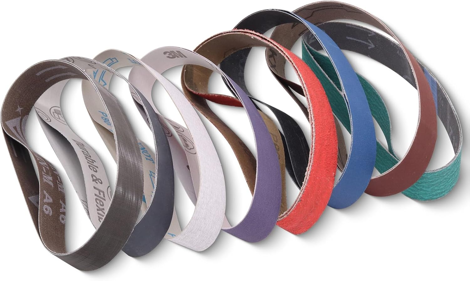 36 Pack 1/2" X 12" Replacement Knife Sharpener Sanding Belts for Official Work Sharp Knife & Tool Sharpener (WSKTS & WSKTS-KT/MK.1 & MK.2), 80/120/240/400/600/800/1000/2500/5000 Grit