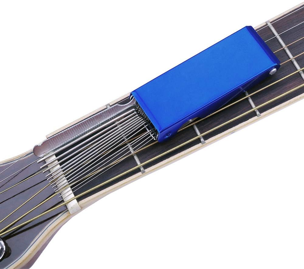 Zolyet Guitar File Set Luthier Tools Box 13 Files 1 Flat File for Guitar Bass Banjo Mandolin Blue image number 4