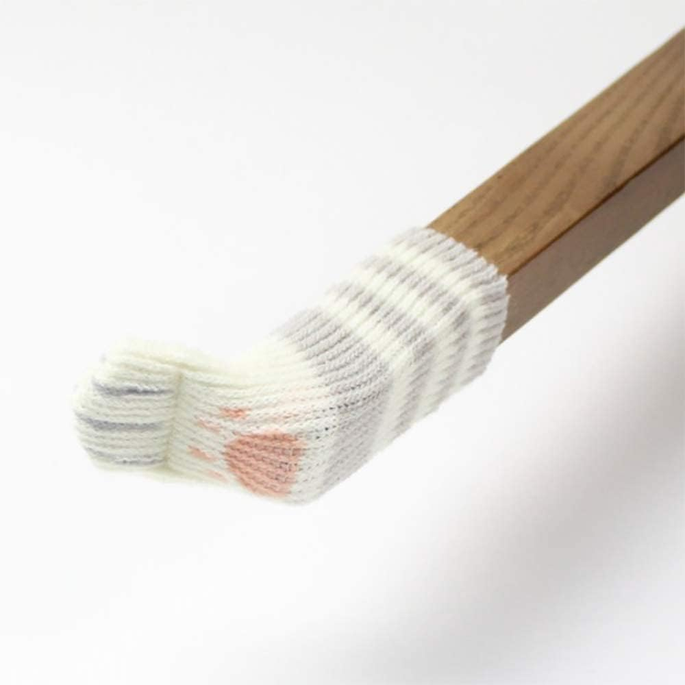 Chair Leg Floor Protectors, 20 Pcs Cute Cat Paw Table Chair Leg Socks, High Elastic Knitted Furniture Socks, Reusable Non Slip Furniture Pads Set, Double Thickness to Reduce Noise image number 5