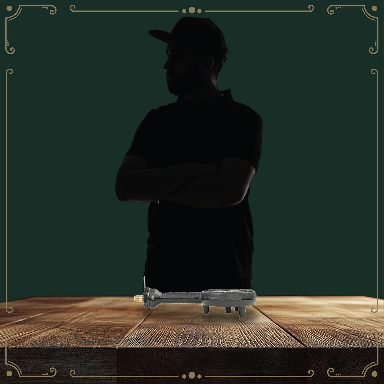 Concord 6" Diameter High Pressure Burner Head with Brass Orifice and Build in Stand (Burner Head with Regulator Hose) image number 3