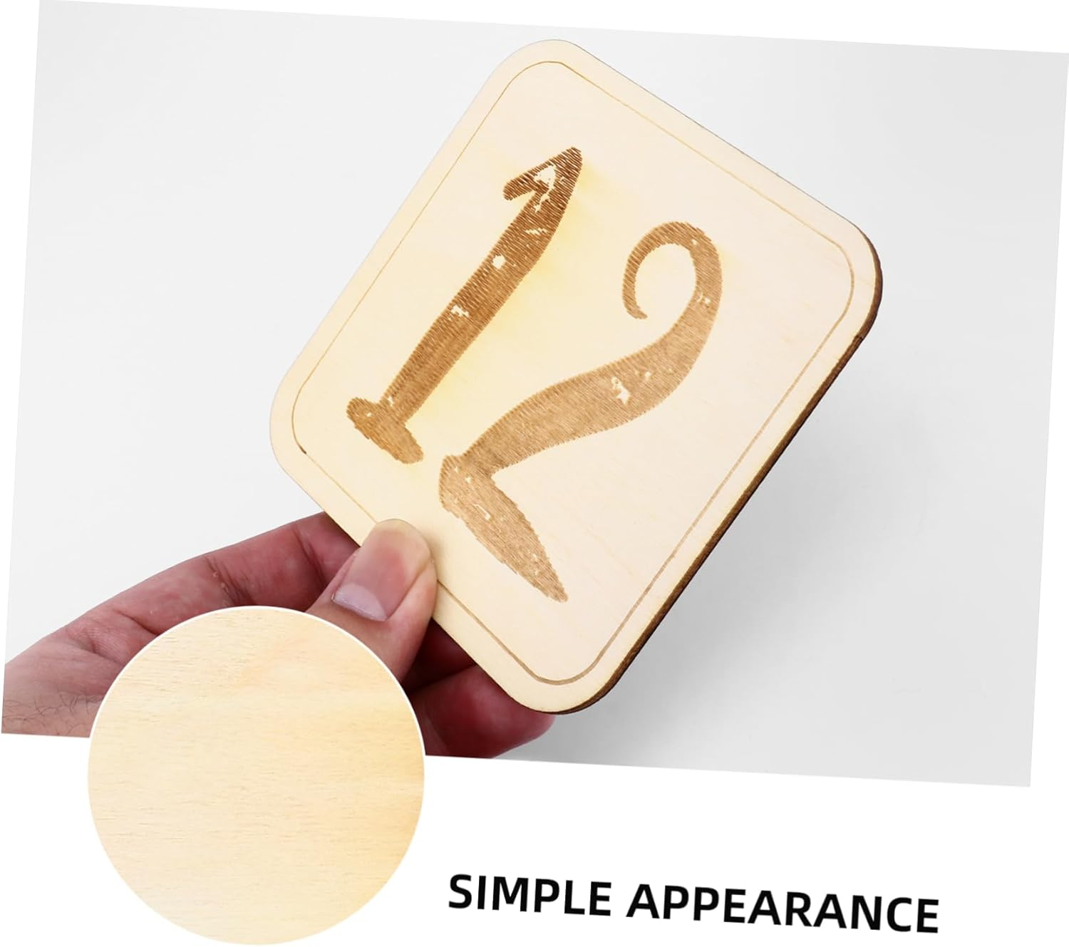 1 Set Wooden Monthly Milestone Cards for Photography Durable and Safe Newborn Photo Props for Recording Growth Moments image number 1