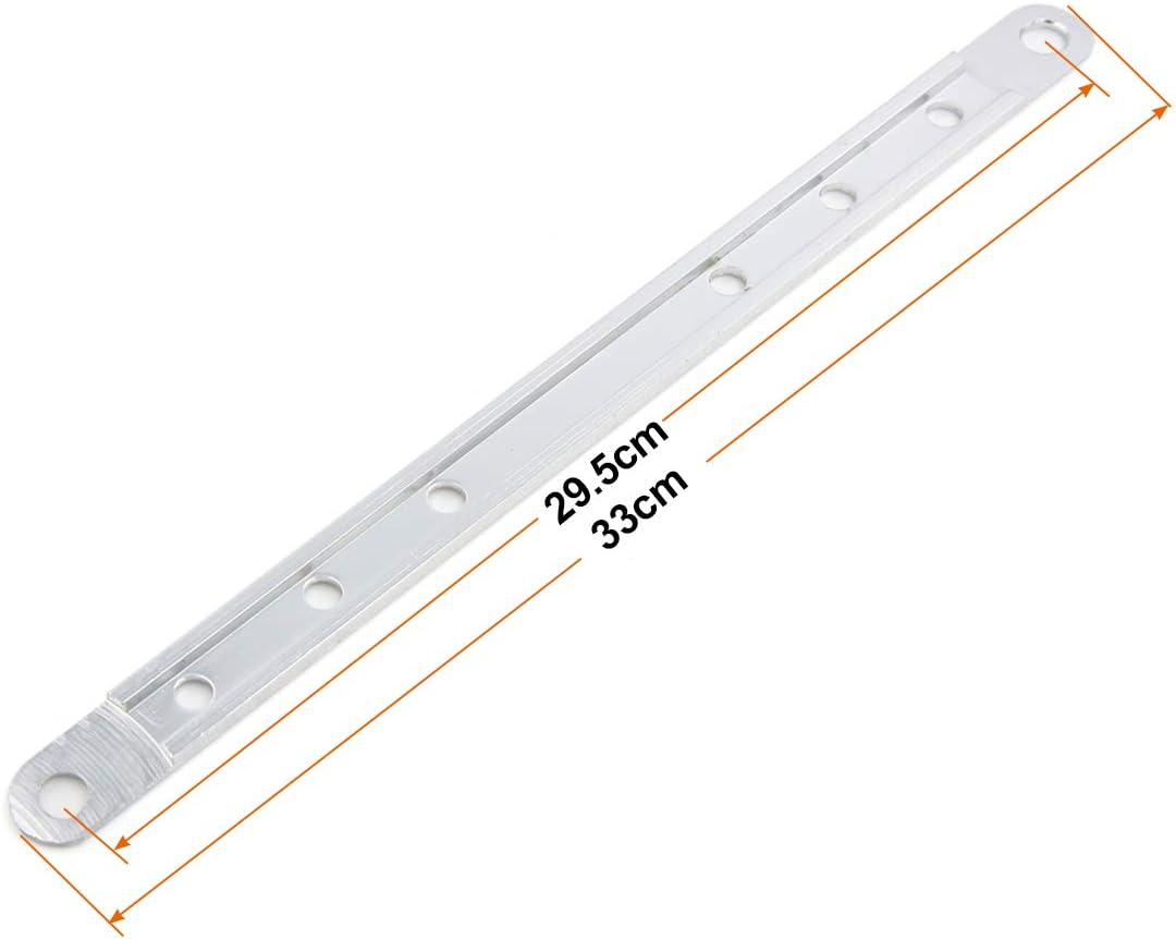 Uxcell Universal Aluminum Alloy Motorcycle Exhaust Muffler Mounting Bracket Silver Tone image number 2