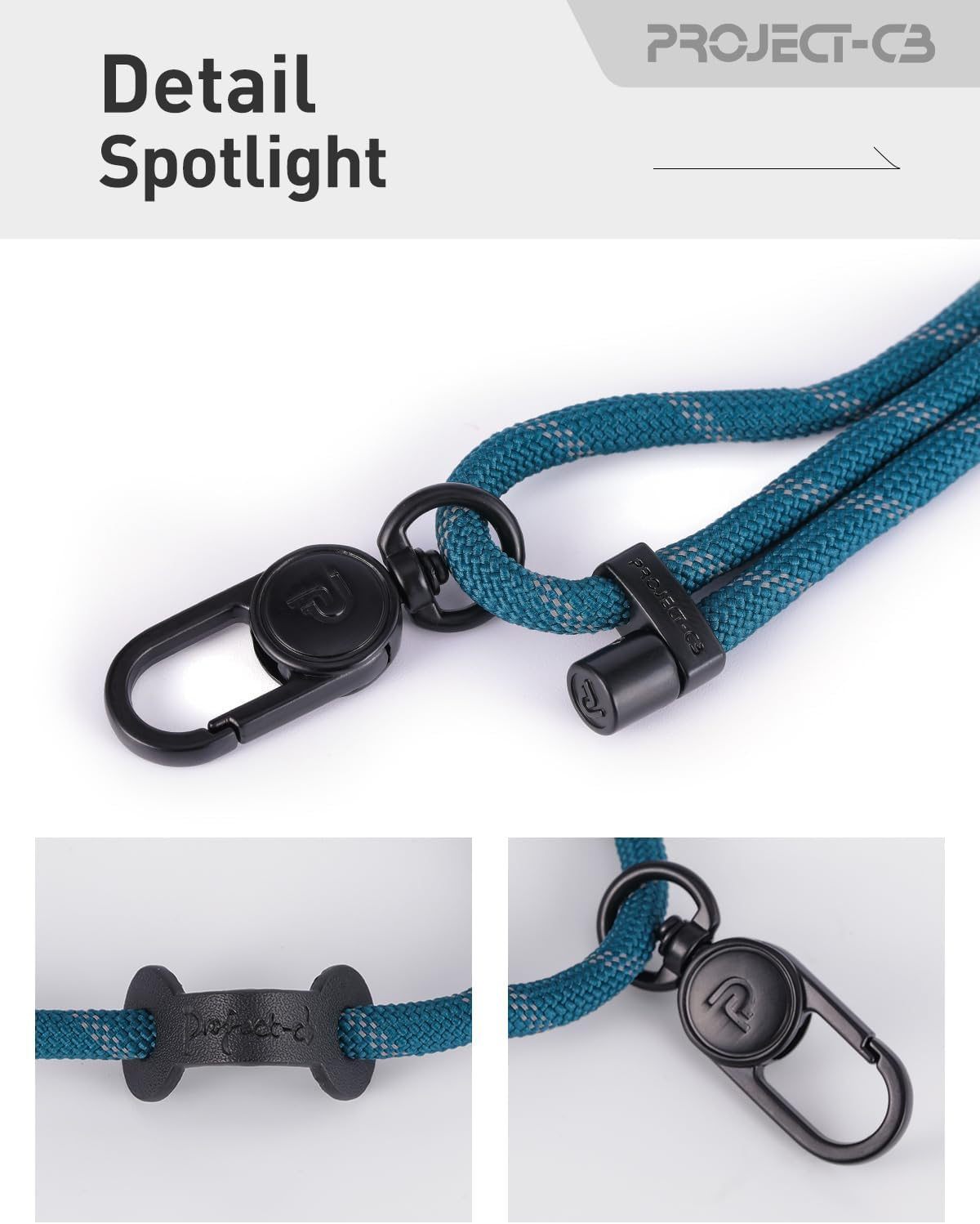 Project-Cb Cell Phone Lanyard 1,Phone Tether Tab 2,Phone Crossbody Strap,Lanyards for around the Neck,Adjustable Phone Strap - Black-G image number 5