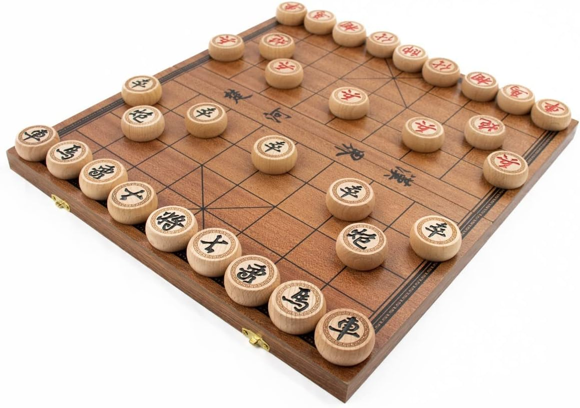 LPG Wooden Chinese Chess Set - 35 Cm Foldable Board image number 3