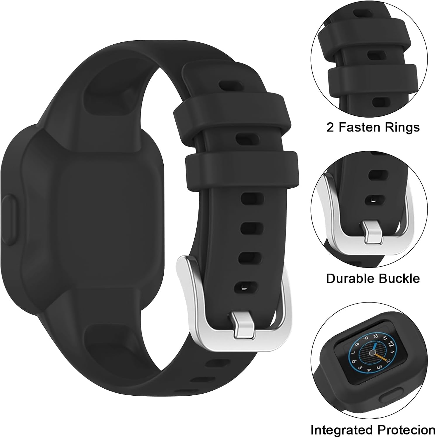 Leonids for Garmin Vivofit JR 3 Band, Soft Silicone Adjustable Replacement Straps for Garmin Vivofit Junior 3 Kids Fitness Tracker image number 2