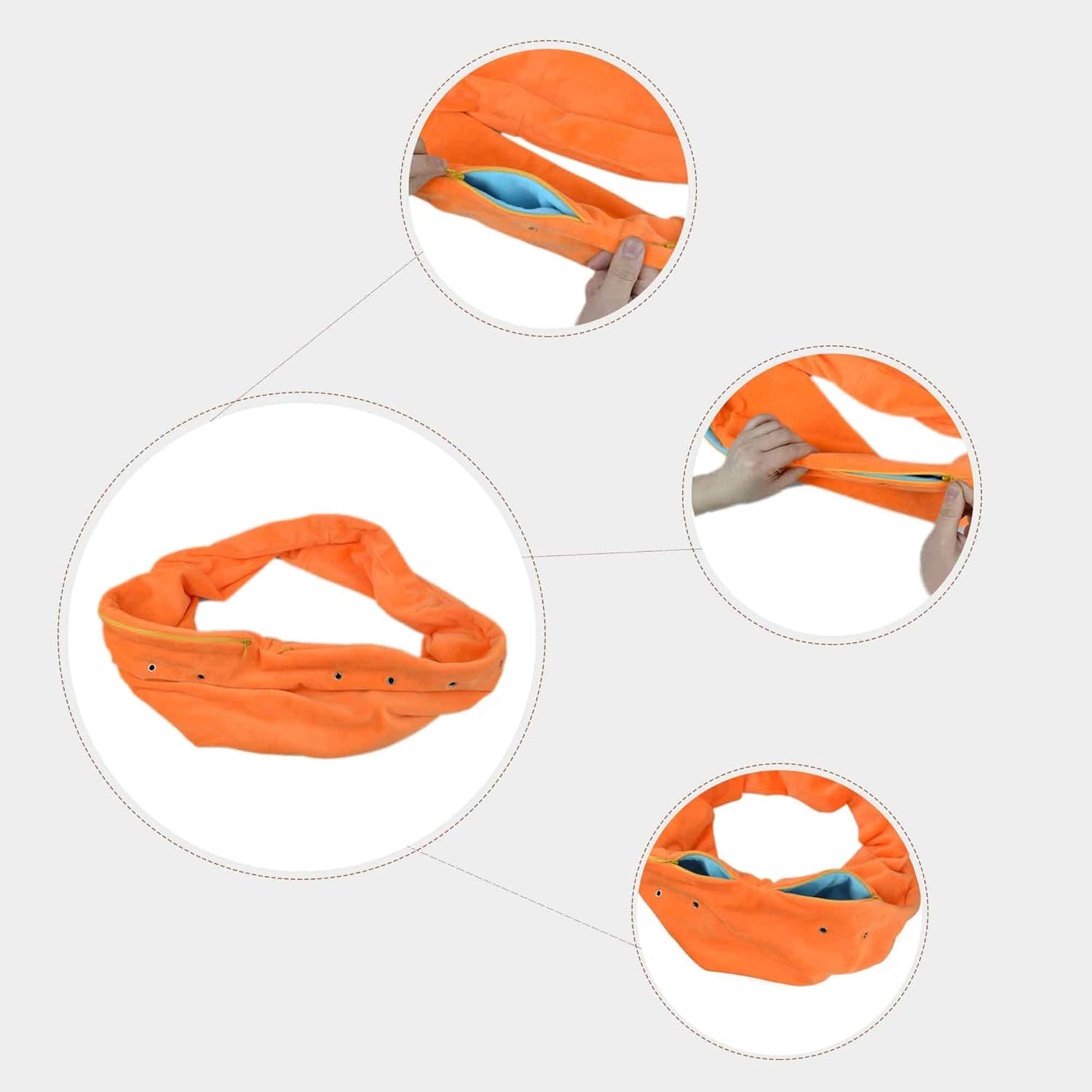 Sugar Glider Bonding Scarf Carry Pouch Travel Sling Carrier for Sugar Glider Hedgehogs Guinea Pigs Ferrets Anti-Anxiety Interactive Play Pouch