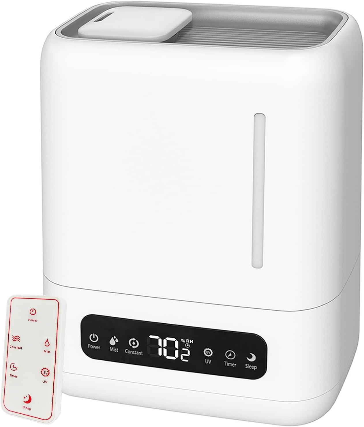 Oolong 4L Air Humidifier for Large Rooms - Top Fill, Remote Control, Quiet Sleep Mode, Adjustable Humidity for Baby Nursery, Bedroom image number 5