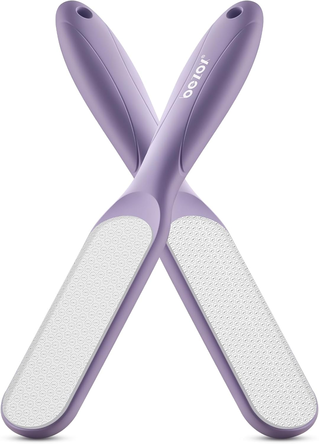 BEZOX Double-Sided Glass Foot File Callus Remover(1 PCS), Foot Scrubber for Dead Skin, Smooth Feet Pedicure Tools for Feet, Pumice Stone for Feet, Heel Scraper for Cracked Heels - Black