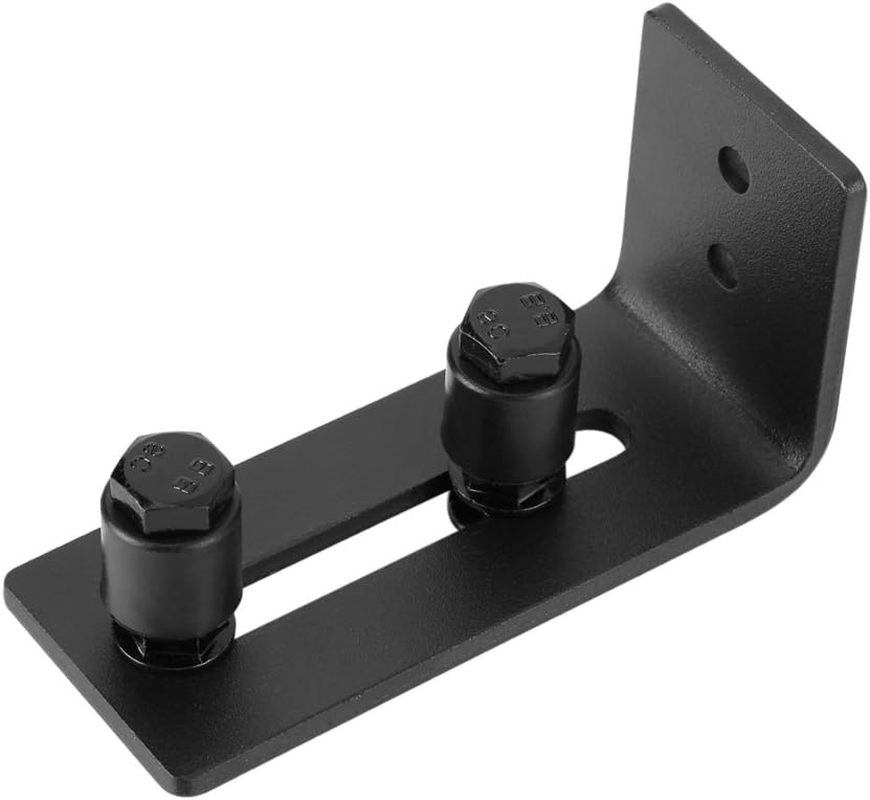 Carbon Steel Sliding Barn Door Bottom Floor Guide Hardware Strong and for Smooth Sliding Black image number 3