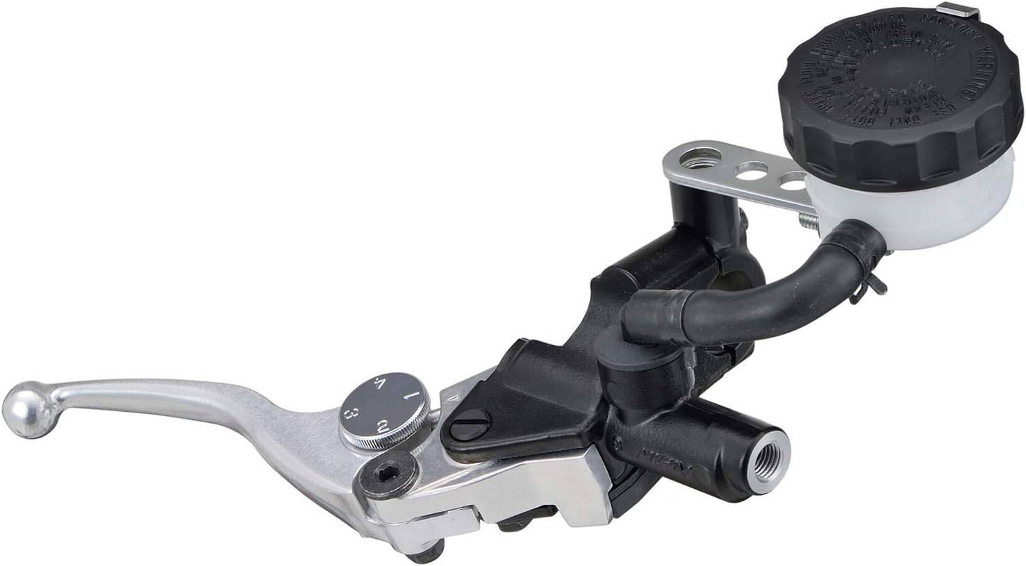 Daytona NISSIN 61738 Motorcycle Brake Master Cylinder Horizontal 5/8 Inch Black Body/Black Lever