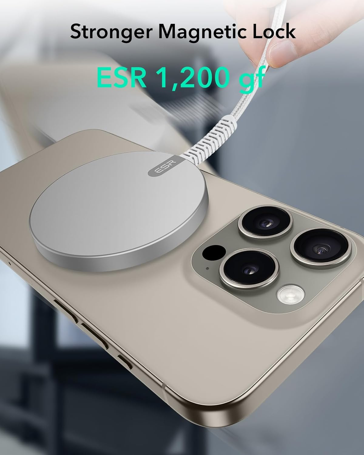 ESR Halolock Wireless Charger, 15W Magsafe Charger, Wireless Charging Pad for Iphone 17/16/15/14/13/12 Series, Airpods 4/3/Pro/Pro 2, Google Pixel 10, Silver image number 7