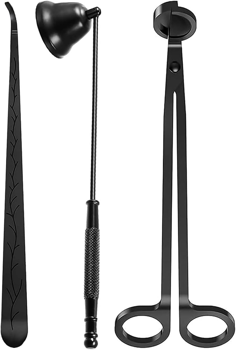 Emapoy Candle Wick Trimmer Set, Candle Accessory Set, Candle Cutter, Candle Snuffer, Candle Wick Dipper with Storage Bag, 3 in 1 Candle Tool Kit, Great for Scented Candles Lovers image number 2