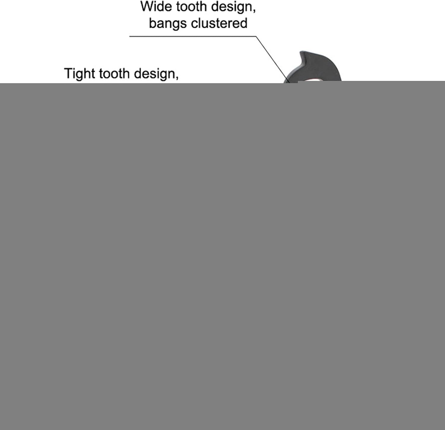 Xasbseulk Pocket Folding Comb | Men Travel Foldable Beard Comb - Fine & Wide Tooth Styling Hairbrush for Commuting Gym Boyfriend Outdoor Holiday Dad Travel Business Trip Daily image number 6