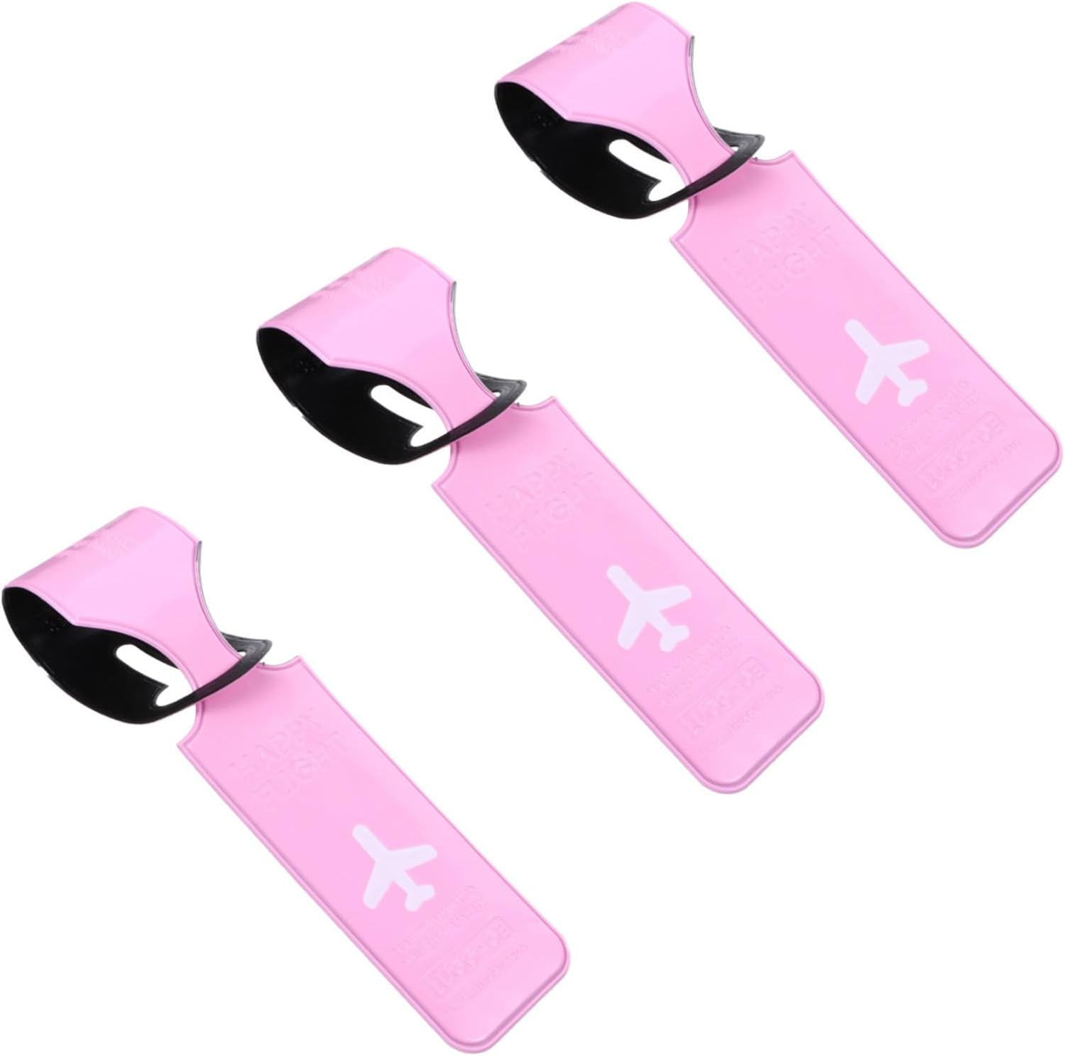 MOKKHNB 3Pcs Travel Suitcase Tags PVC Luggage Name Labels with Durable Clasp Identification Tags for Easy Baggage Recognition and Reusable Travel Accessories image number 6