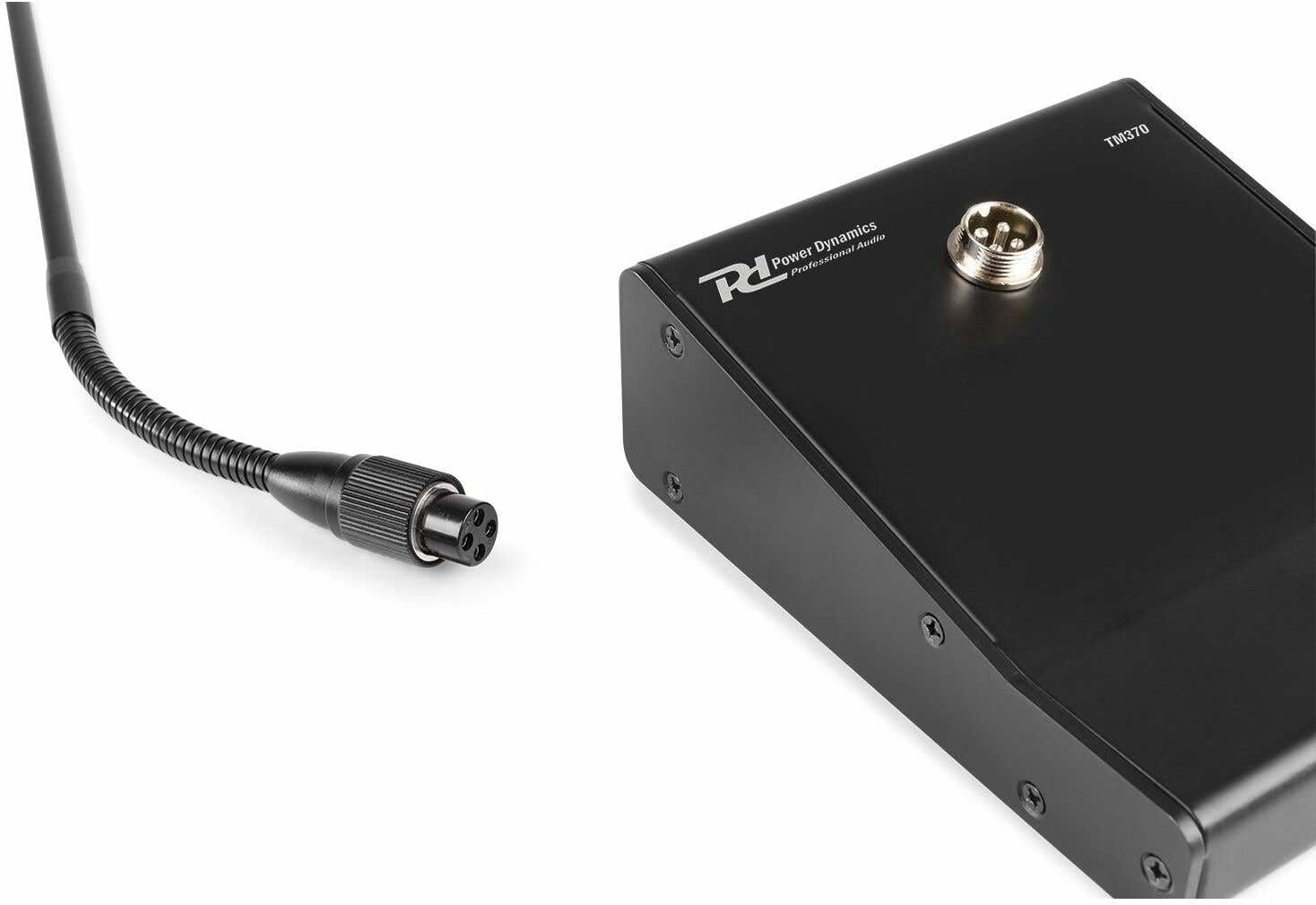 Power Dynamics TM370 Gooseneck Paging Microphone, Condenser with Desktop Base, Chime, Mic Volume Control image number 4