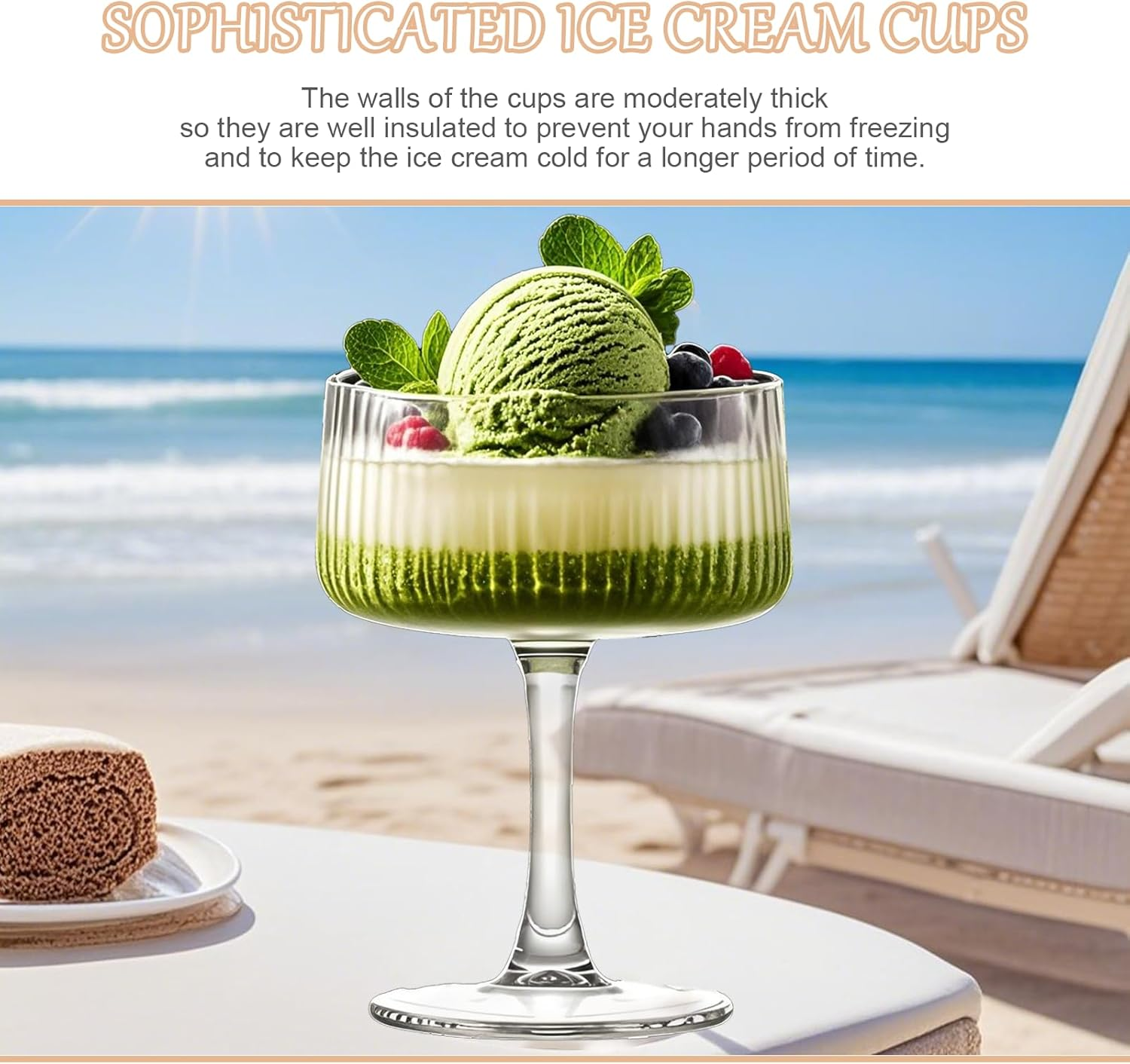 Martini Glasses, Crystal Coupe Glasses 8Oz Cocktail Glasses Set of 4, Large and Fancy Cocktail Glasses, Hand-Blown Champagne Coupe Glasses for Espresso Martini, Manhattan as Bar Glassware or Home Bar image number 2