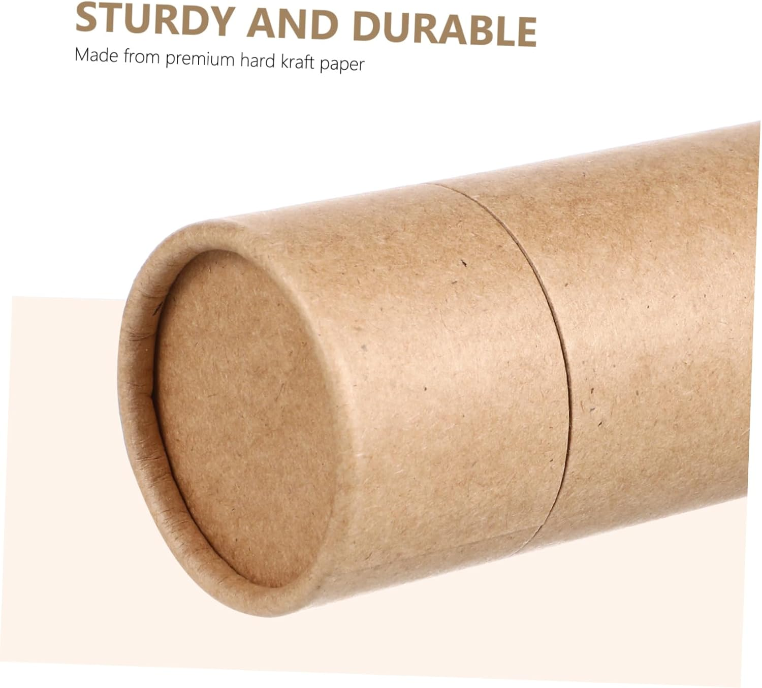 10Pcs Essential Oil Bottle Paper Cylinder Boxes Kraft Brown Storage Containers with Lid for 50Ml Bottles, Reusable Packaging for Travel and Packing image number 2