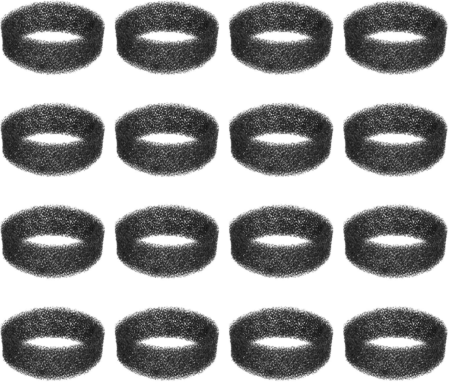 Emsea Pack of 16 Filter for Cat Drinking Fountain, Black round Filter Sponge, Replacement Filter for Drinking Water Sponge for Pets for 2.5 L/84 Oz and 2.2 L/74 Oz Drinking Fountain for Pets image number 4