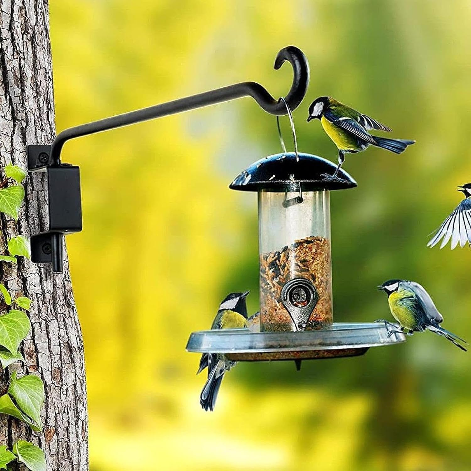 Yajuyi Rotating Plant Hanger for Indoor and Outdoor with Metal Hook Frame image number 1