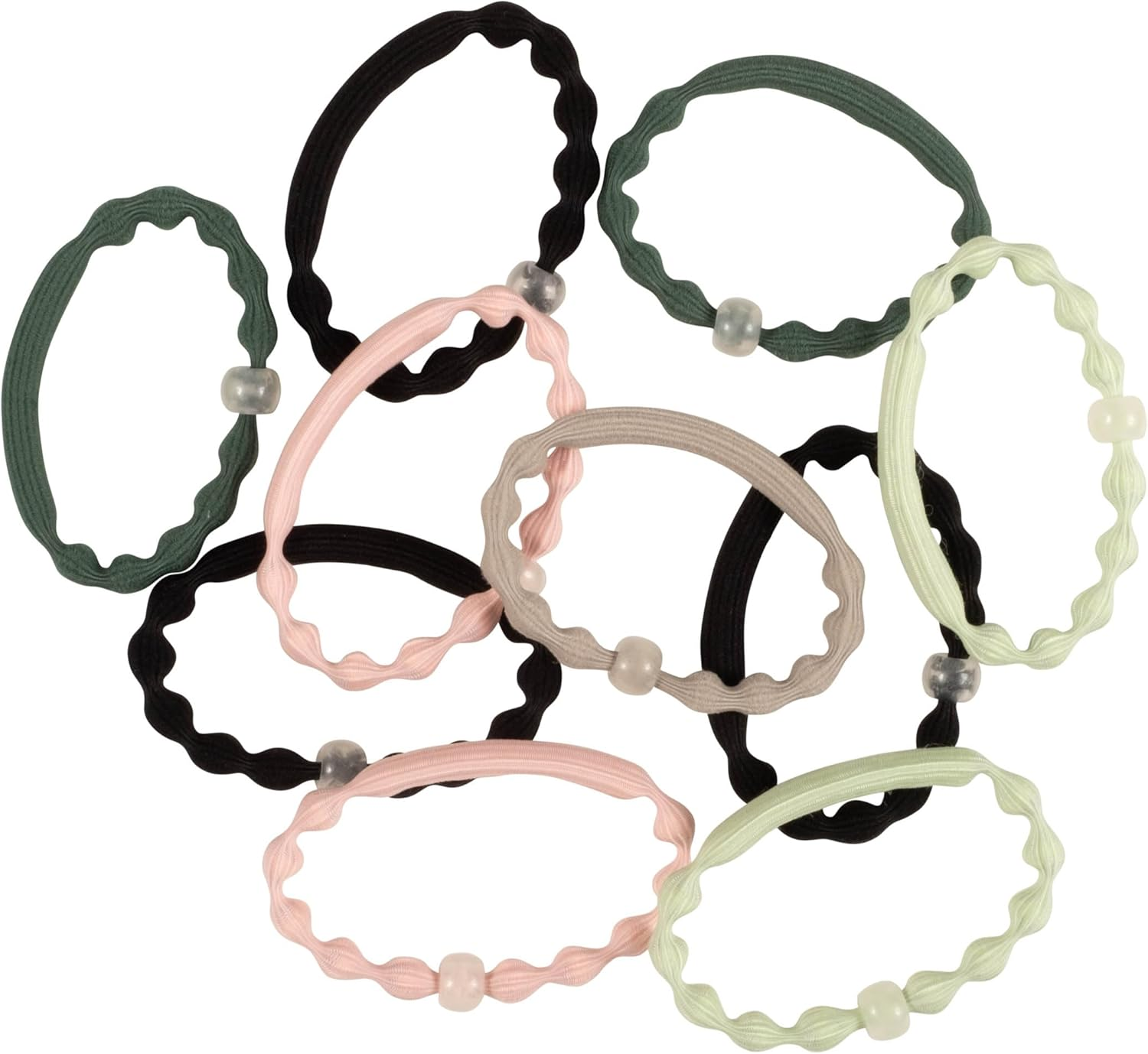 Goody Sport Forever Glow in the Dark Elastic Hair Ties - 10 Ct, 5 Assorted Colors, No Damage, 3X Stronger, Sport-Level Grip, All Hair Types image number 2