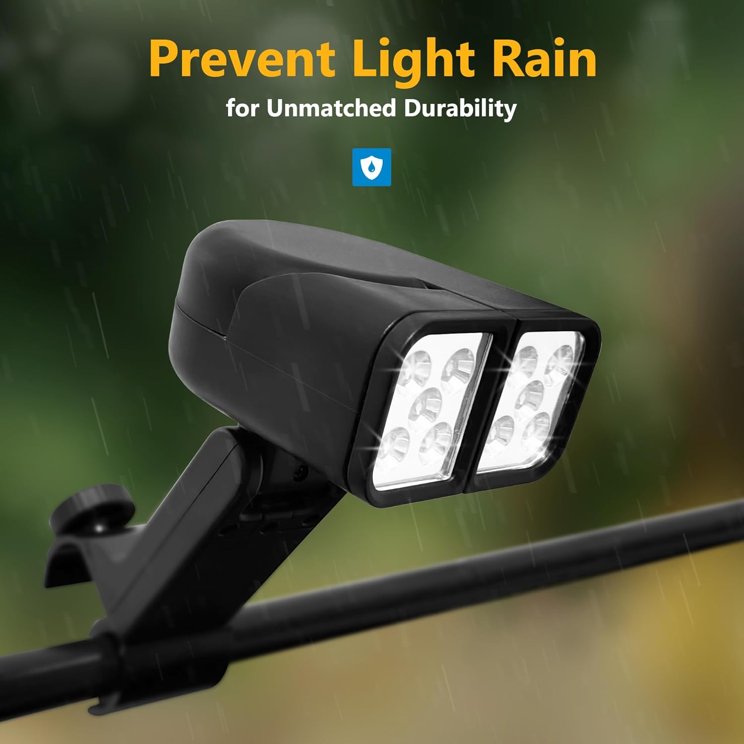 Lfcfordx Grill Light BBQ Grilling Accessory - Bright Dual Lamp Head Smoker BBQ Light for Grill Handle, Outdoor Cooking Barbecue Lighting, Gifts for Men image number 3