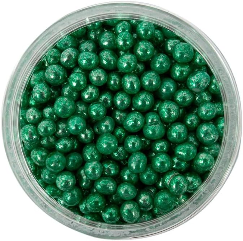 Sprinks Cachous Sprinkles 4Mm - Edible Cake Toppers | Baking Decorations for Cakes, Cupcakes, and Desserts for Holidays and Special Occasions | 85G, Green image number 1