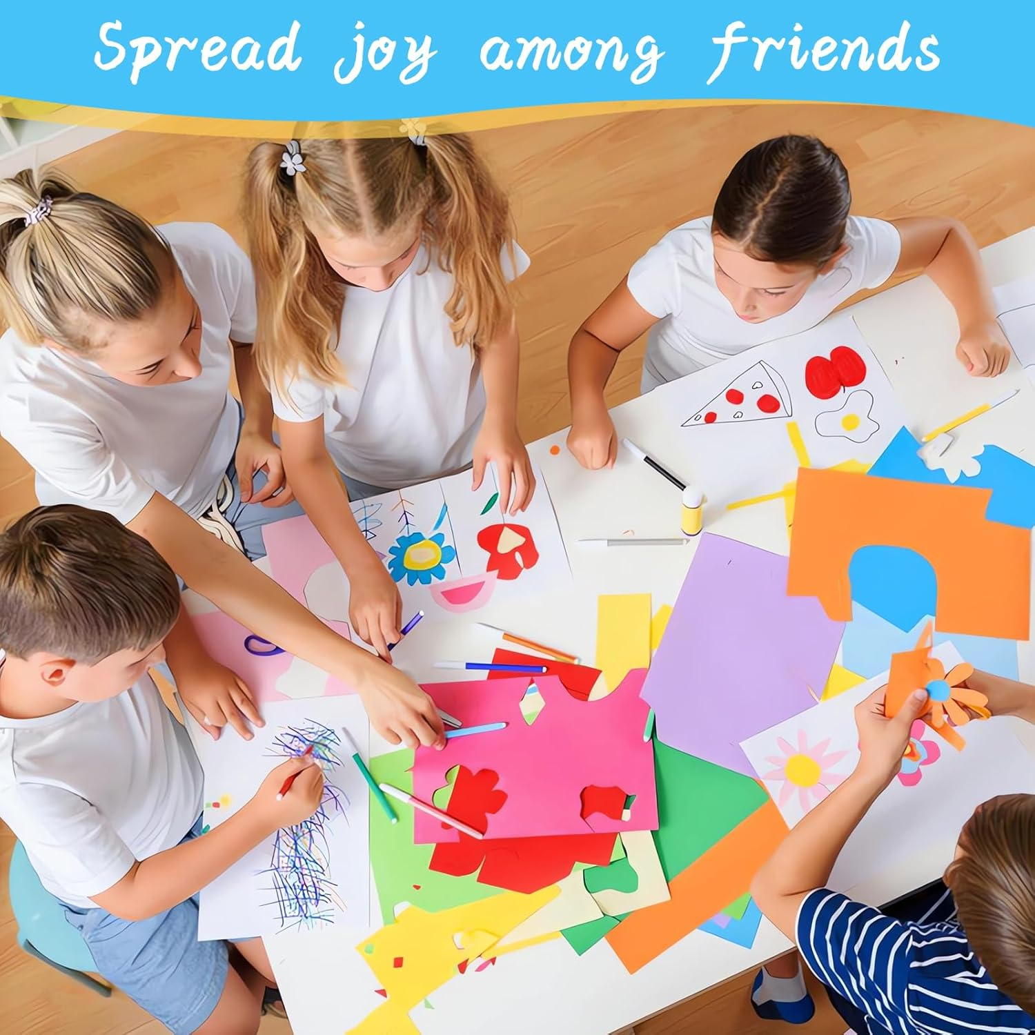 CORORIO A4 Colored Ptinter Paper 100 Sheets of 70Gsm with 20 Vivid Colors for Creative Printing, Crafting, and Art Projects - Perfect for Invitations, School Supplies and DIY Crafts. image number 2