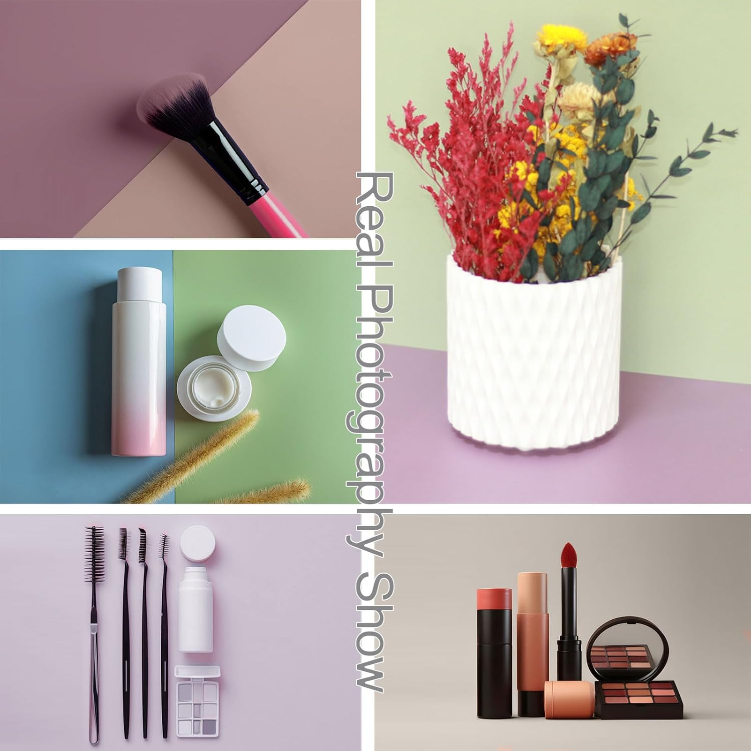 10Pcs 20Patterns Food Background Kit Table Top Product Photography Backdrops - Flat Lay Props Backdrops for Content Creators (Small Size 16X11.5In) (Mixed Colors Kit B)