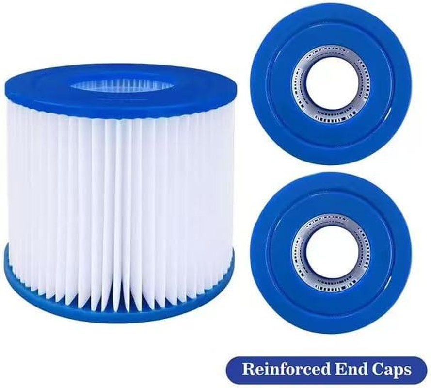10 Pack Type VI Spa Filter Cartridges &ndash; Replacement Hot Tub Filters Compatible with Lay-Z-Spa, Coleman Saluspa, 90352E, 58323, 58324, 58323E, 90427E &ndash; Pool & Spa Pump Filter Cartridge image number 3