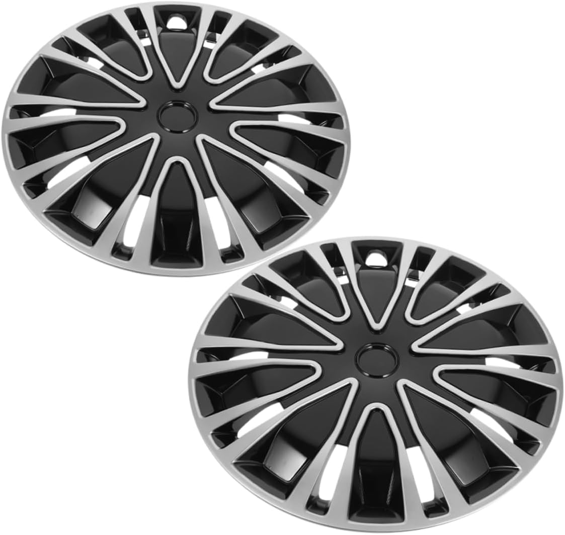 MUCKLILY 2Pcs Decorative Wheel Rim Covers Hubcap Covers for Cars Car Decor Wheel Rim Protector image number 1