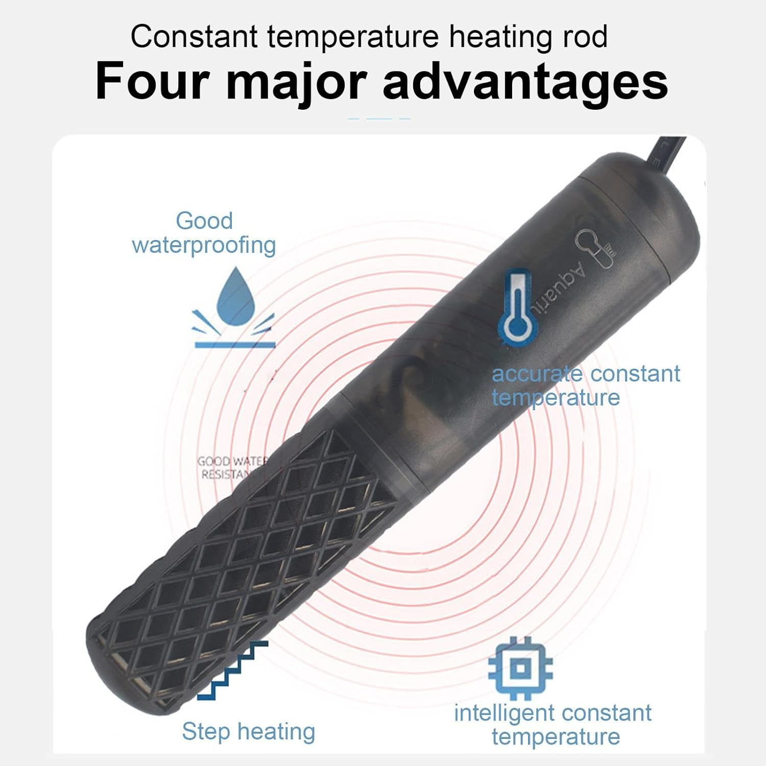 Aquarium Heater - Temperature Control Immersion Water Fish Heater - Aquarium Accessories for Fresh And, Suitable for All Tanks image number 5